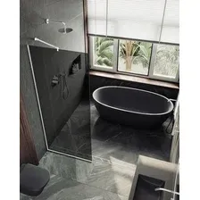 Душевая стенка MaybahGlass 79x195 MGD-698-1у (графитовое стекло/белый матовый)