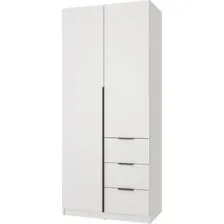 Шкаф распашной Mio Tesoro Мельбурн 2DG3S (белый)