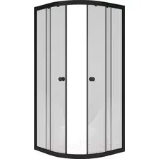 Душевой уголок МетаКам Classic Black 90x90 / ШПS_013572 (прозрачное стекло)