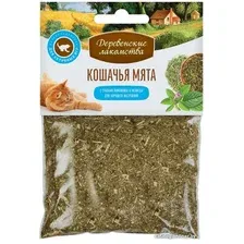 Лакомство для кошек Деревенские лакомства кошачья мята Лимонник + мелисса 15 г