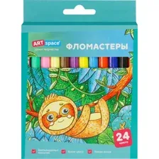 Фломастеры ArtSpace Милые зверушки WP24_26940 (24 цв)