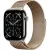 Умные часы Apple Watch Series 11 LTE 46 мм (титановый корпус, природный/золотистый, миланская петля)