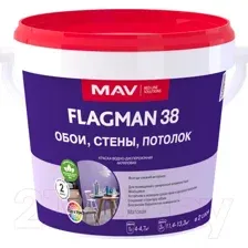 Краска MAV Flagman ВД-АК-2038 (1л, белый)