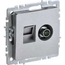 Розетка телевизионная IEK Brite BR-AK20-1-K47