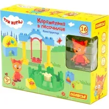 Конструктор Полесье Три кота. Карамелька в песочнице 77162