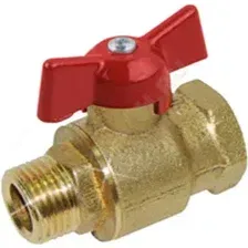Шаровой кран Цветлит DN 15 PN1.6МПа / 11Б27п5 м-ц р/б ZW10045 (для воды, бабочка)