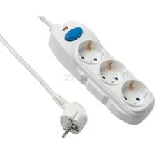 Удлинитель Electraline 62010 (1.5м, белый)