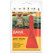 Apicenna Дана ультра для кошек и котят до 4 кг 1 пипетка