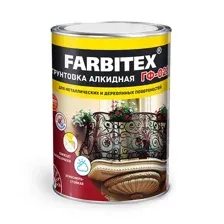 Грунтовка ГФ-021 серый  FARBITEX 1,8 кг
