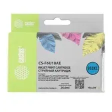 Картридж Cactus CS-F6U18AE желтый