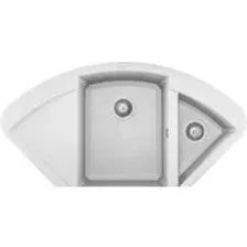 Кухонная мойка Elleci Easy Corner Bianco Titano 68
