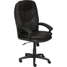Офисное кресло TetChair Комфорт ЛТ, экокожа (черный)