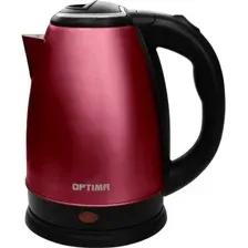 Электрический чайник Optima EK-1808SS (вишневый матовый)