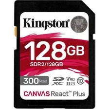 Карта памяти Kingston Canvas React Plus SDXC 128GB SDR2/128GB