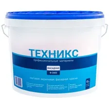Краска акриловая ТЕХНИКС Ф-2002 P Фасад серая 15 кг