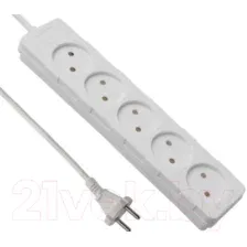 Удлинитель Electraline 62008 (3м, белый)