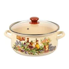 Кастрюля эмалированная 4 л сфера (слоновая) Италика 61904-142/4.02-У4Ит