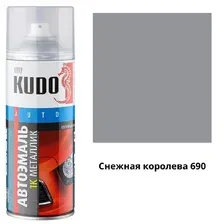 KUDO - Эмаль автомобильная ремонтнаяметалСнеж.королева690, 520мл / KU-41690