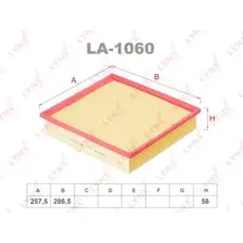 Воздушный фильтр LYNXAUTO LA-1060
