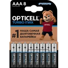 Комплект батареек Opticell Turbo MAX LR03 AAA / 6053008 (8шт)