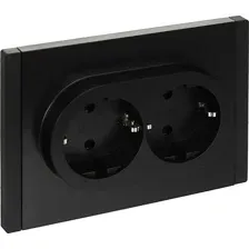 Розетка IEK Forte&Piano FP-R24-16-1-K02 (черный)