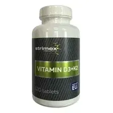 Д3 К2 Vitamin D3  K2 150 mcg Strimex 120 таблеток