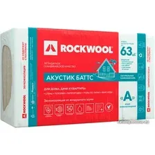Теплоизоляция Rockwool Акустик Баттс 1000x600x100 мм