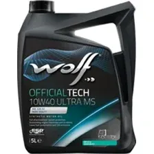 Моторное масло Wolf OfficialTech 10W-40 Ultra MS 5л