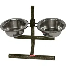 Подставка для мисок Zoonik 08812-1 (бронзовый, с мисками)