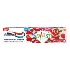 Паста зубная детская AQUAFRESH Splash со вкусом клубники, 50 мл