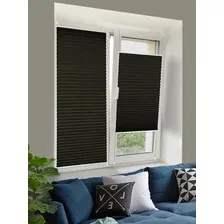 Штора-плиссе Delfa Crep BLO СПШ-36205 (73x160, черный)