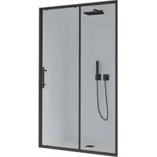 Душевая дверь Veconi E1 140x195 E1-B-140-01-C9 (стекло прозрачное/черный матовый)