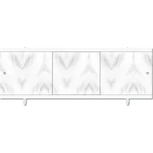 Фронтальный экран под ванну Метакам Монолит-М 1.68 (серый узор)