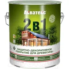 Защитно-декоративный состав Акватекс 2в1 (2.7л, орегон)