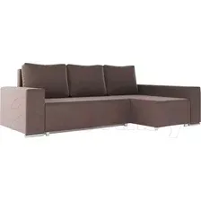 Диван угловой Stolline Маркиз 08 У(П)Л (велюр коричневый)