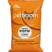 Сухой корм для собак PetBoom мясное ассорти 10 кг