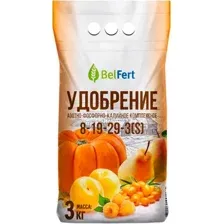 Удобрение BelFert Азотно-Фосфорно-Калийное 8-19-29-3(S) (3кг)
