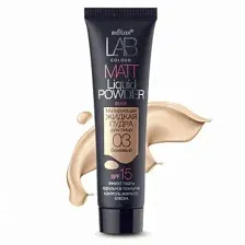 Матирующая жидкая пудра для лица LAB colour 03 бежевый