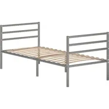 Кровать Домаклево Металика Г3+Г3 80x190 (серый)