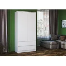 Шкаф распашной Baer Мальм 800 (белый)