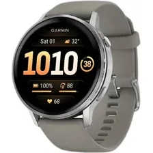 Умные часы Garmin Venu 4 45 мм (серебристый/серый)