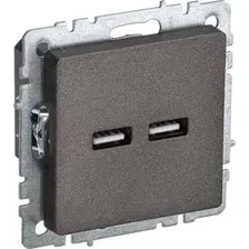Розетка USB IEK Brite BR-U21-D31-K45