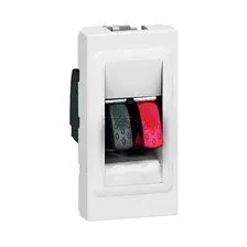Аудиорозетка 1М LEGRAND Mosaic белый (078750)