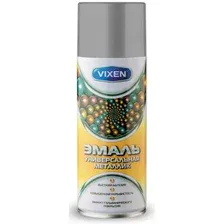 VIXEN VX-19120 Эмаль универсальная металлик серебро 520 мл аэрозоль