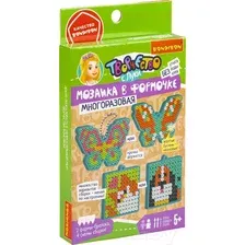 Развивающая игра Bondibon Мозаика с формами. Кошка, собака, бабочки / ВВ5787