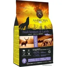 Сухой корм для собак Ambrosia Adult All Breeds Fresh Venison & Lamb (для всех пород с олениной и ягненком) 2 кг
