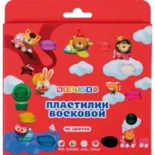 Пластилин восковой Цветик 3241784 (10цв)