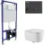 Унитаз подвесной Berges Wasserhaus Tornas Rimless + Visam Slim 525 EX-043411 (с кнопкой, с сиденьем)