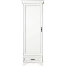 Шкаф Black Red White Kentaki S320-REG1D1S (белый/белый)