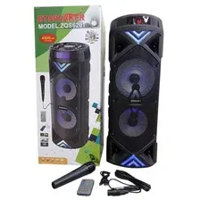 Беспроводная портативная блютуз колонка BT SPEAKER ZQS-6201 с пультом управления, микрофоном и FM радио